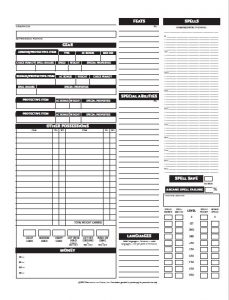 fillable 3.5 character sheet pdf